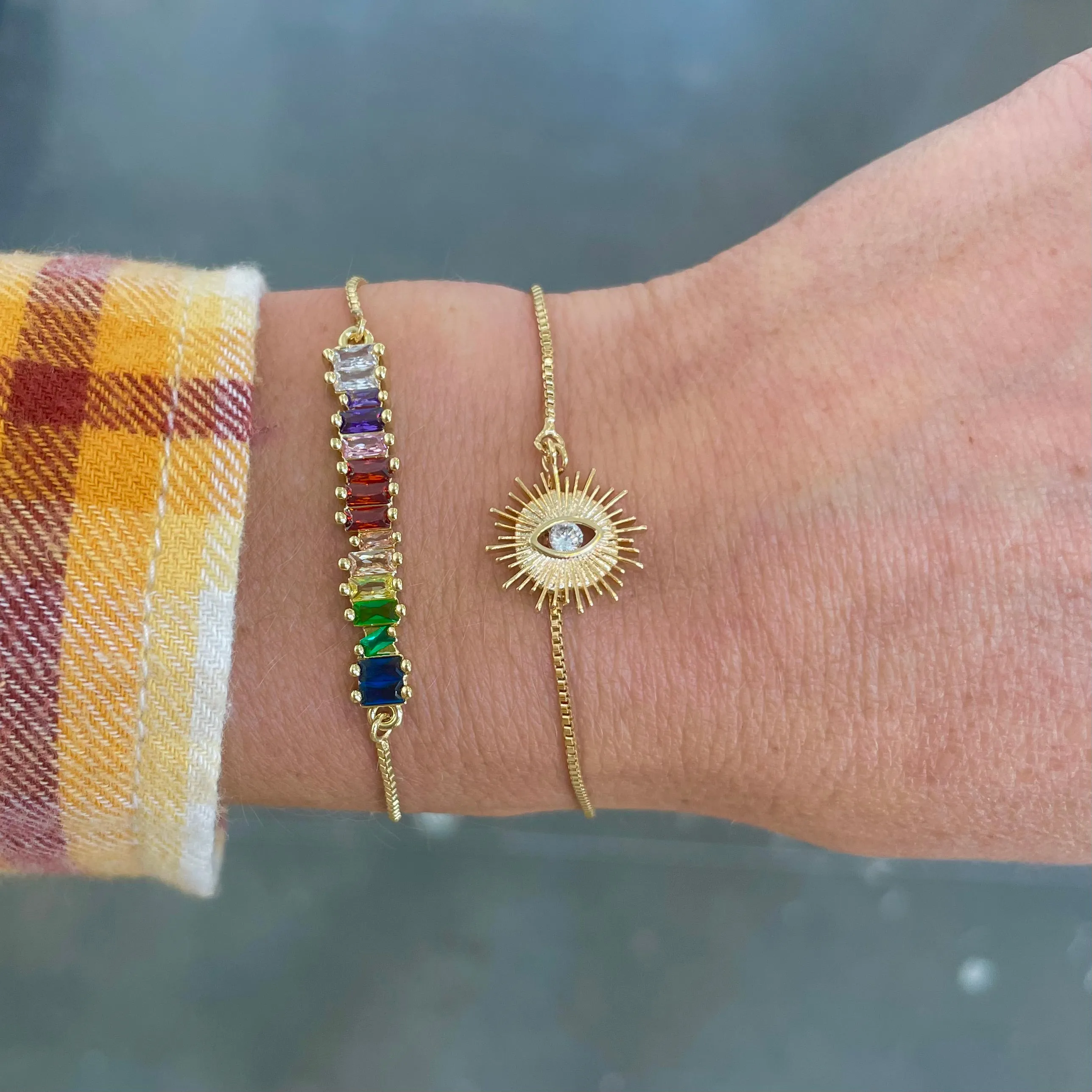 Krissy Rainbow Bar Bracelet