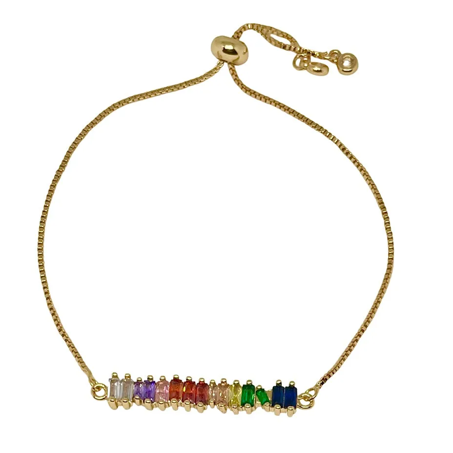 Krissy Rainbow Bar Bracelet