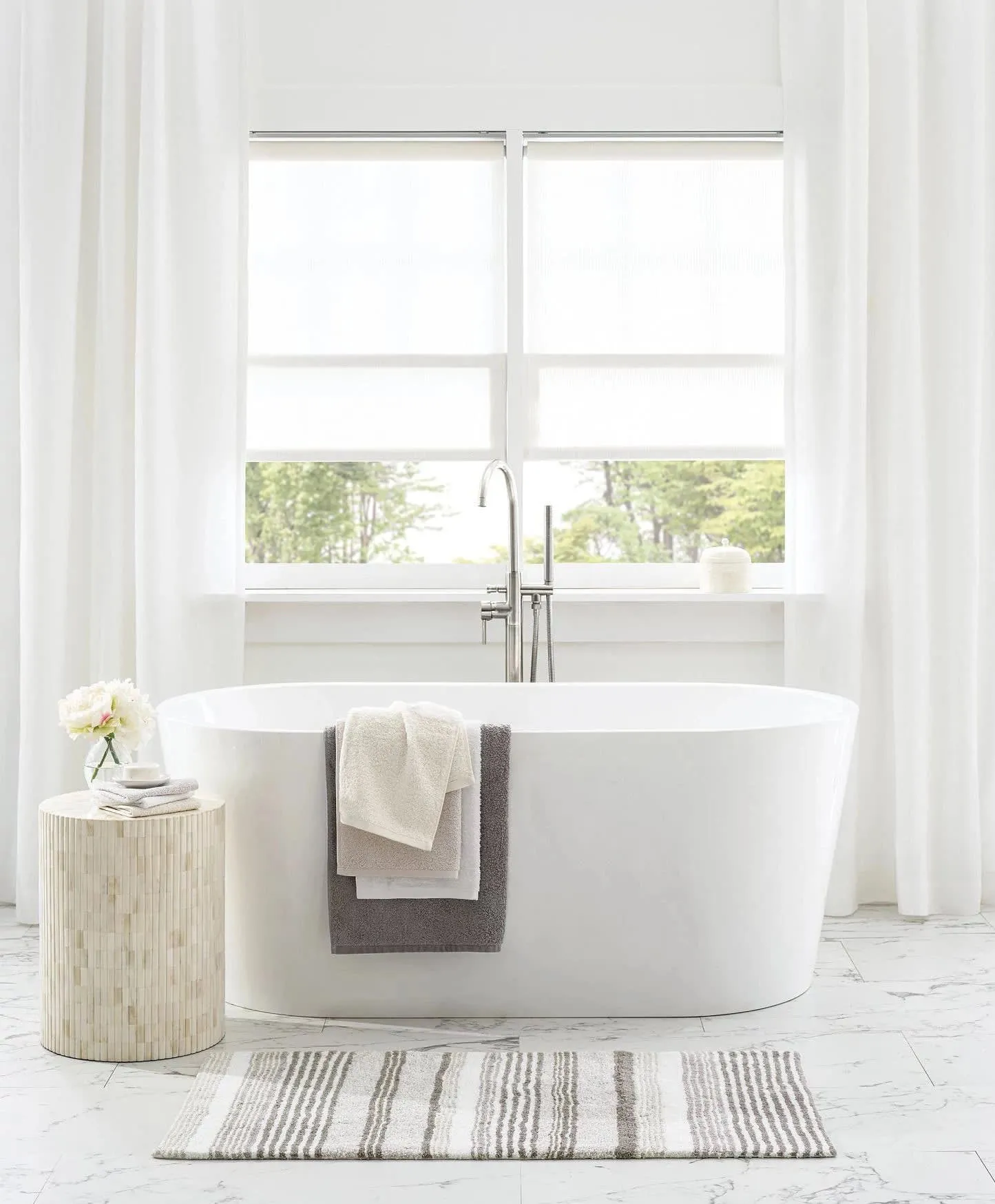 Lush Linen White Curtain Panel