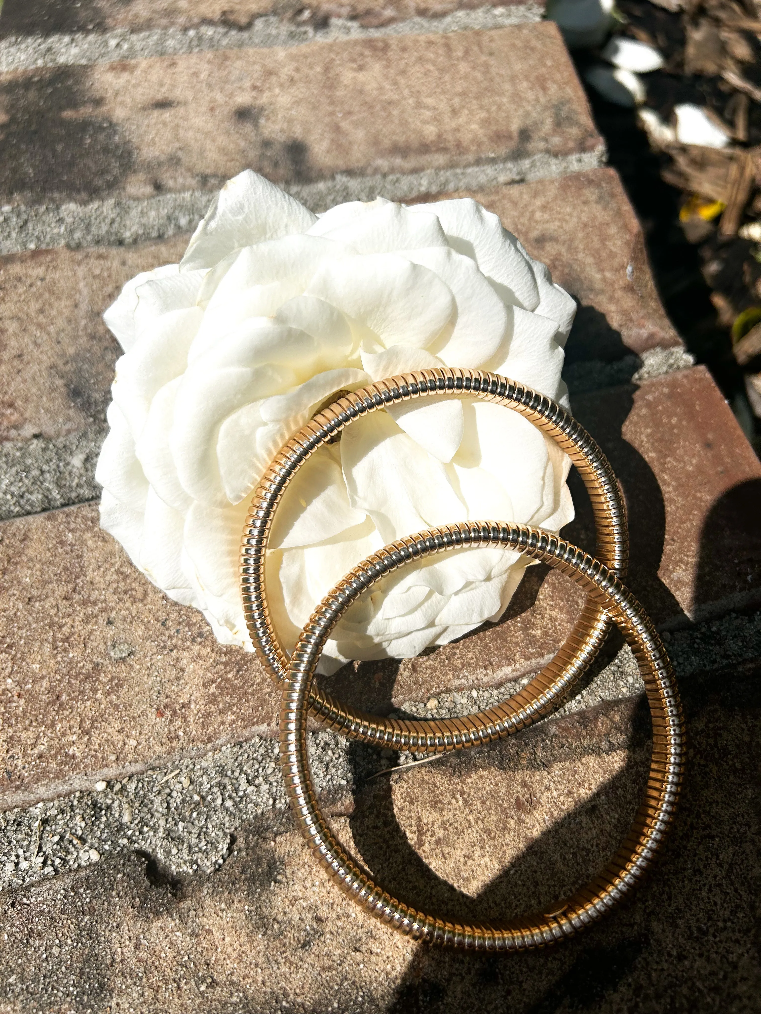 Luxe Water Resistant Gold Bangles Set