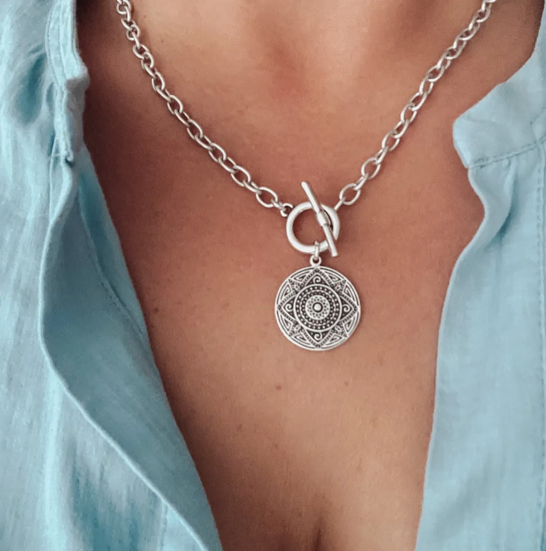 Mandala Medallion Necklace