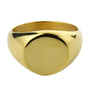 Men's Simple Round Fashion Polished Seal Ring