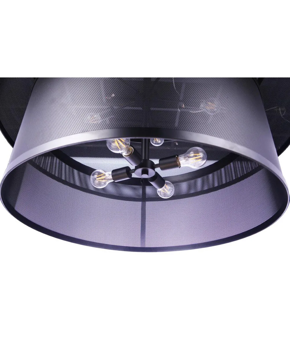 Mesh 9-Light Lighting Flat Black