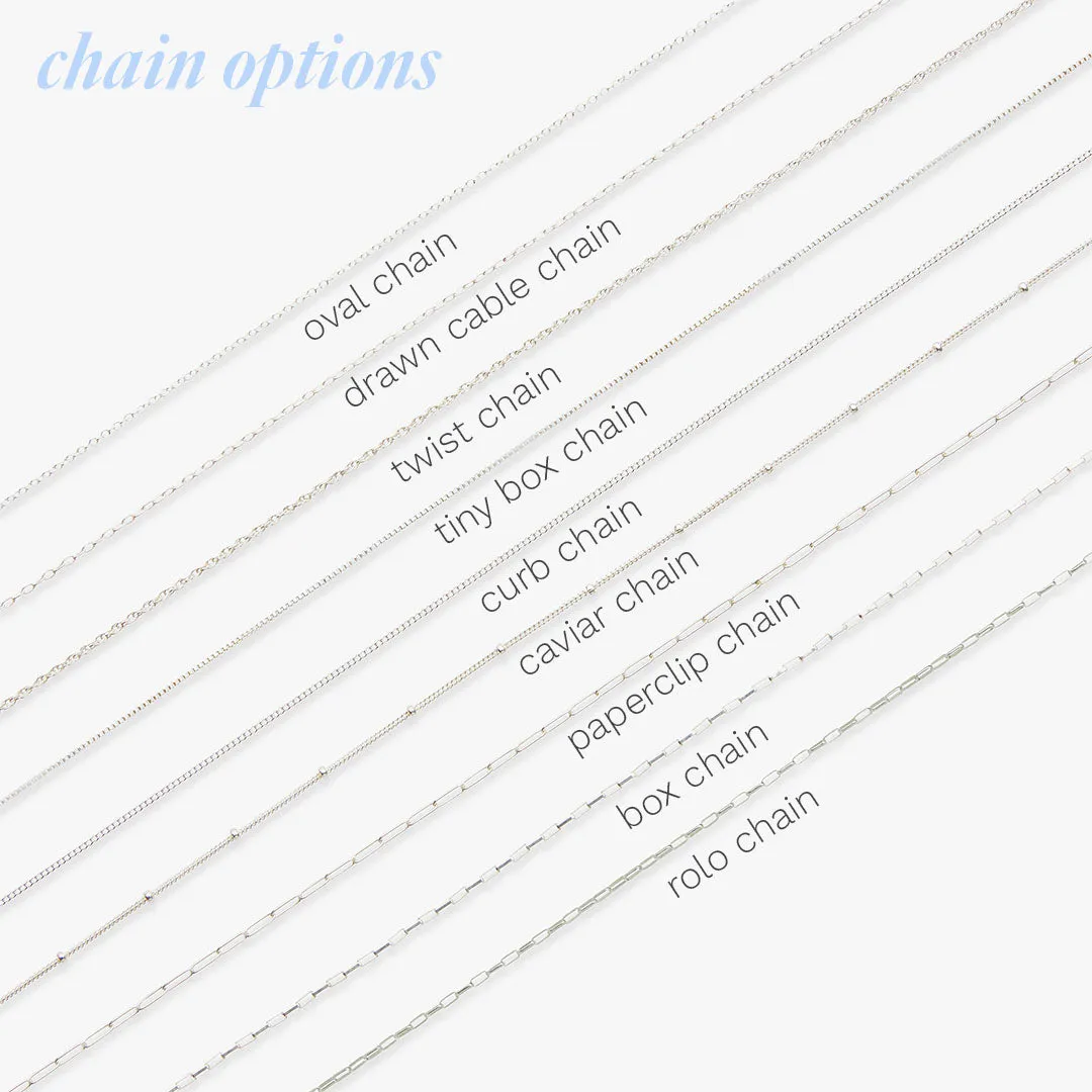 Mini coin necklace silver for men