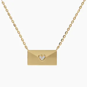Mini Envelope Pendant Necklace