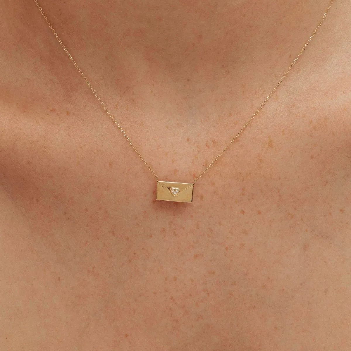 Mini Envelope Pendant Necklace