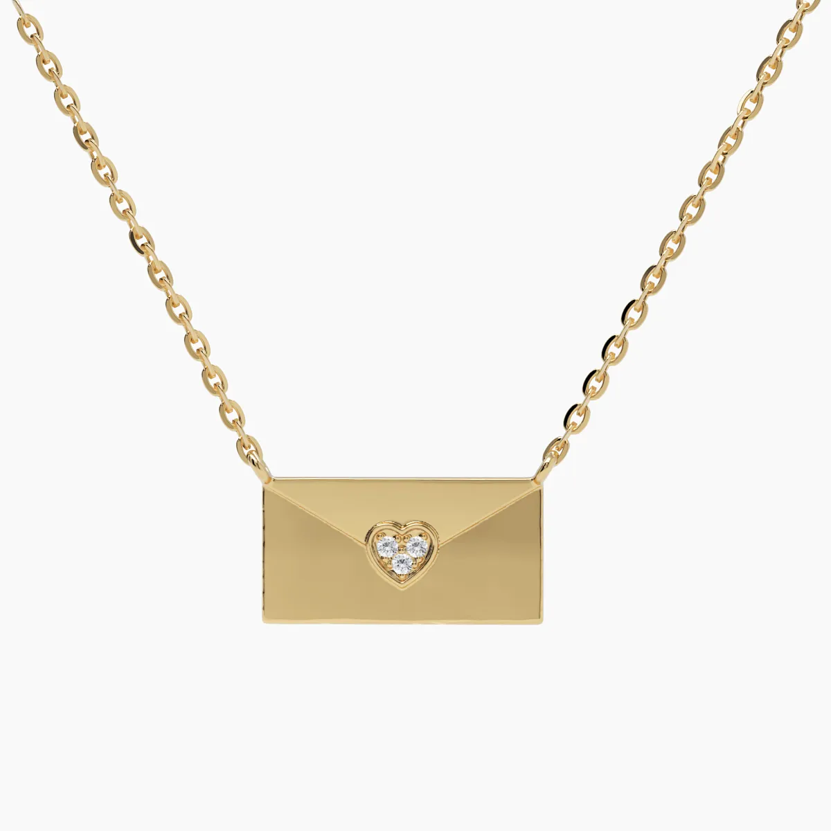 Mini Envelope Pendant Necklace