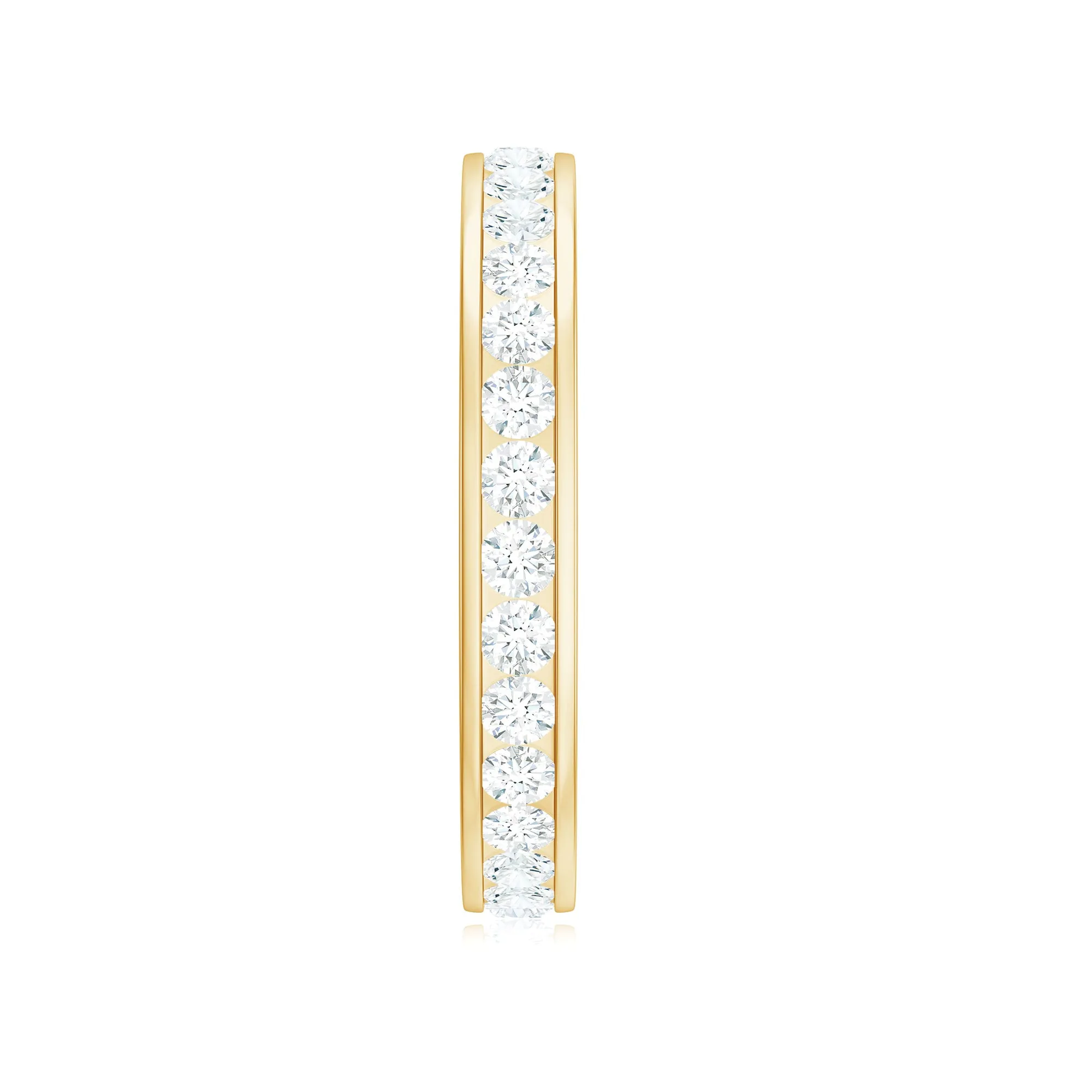 Moissanite Simple Full Eternity Band Ring