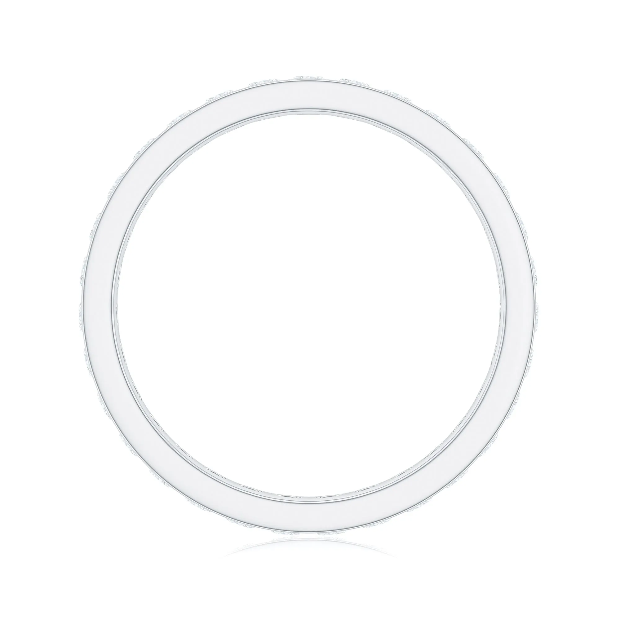 Moissanite Simple Full Eternity Band Ring