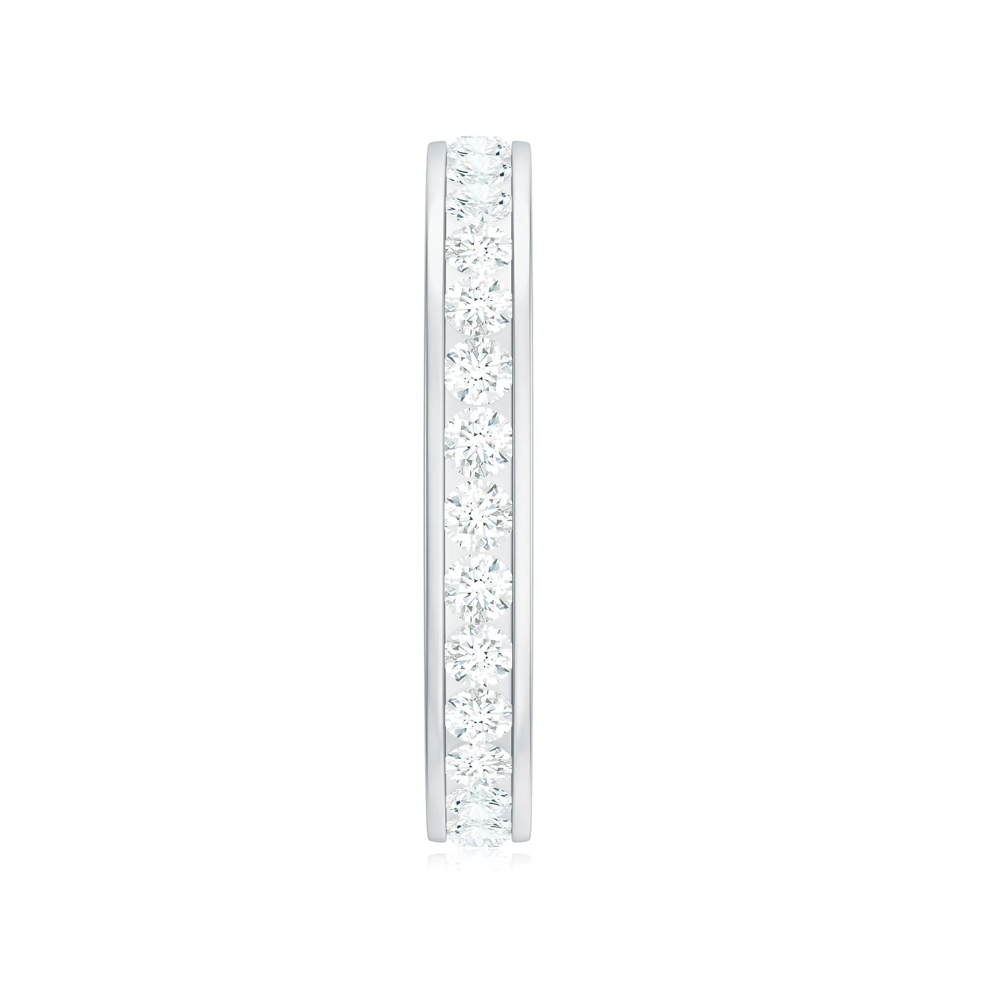Moissanite Simple Full Eternity Band Ring