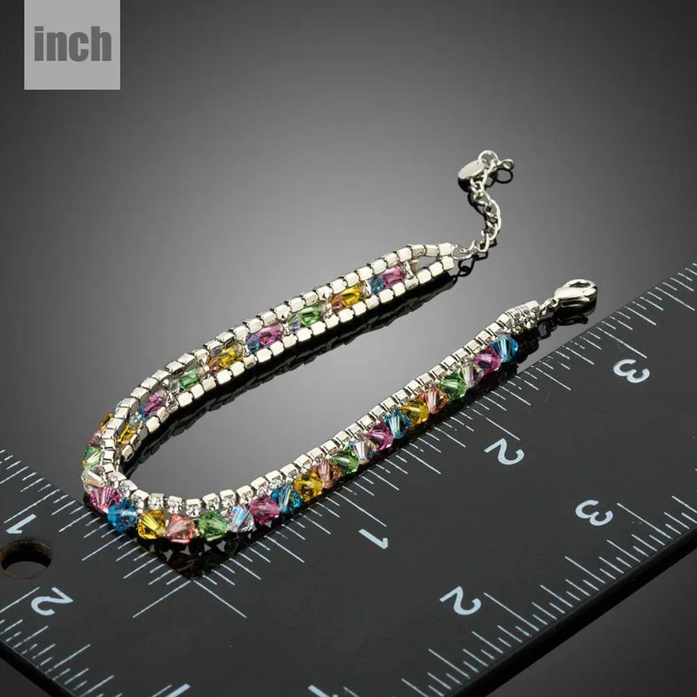 Multi Colored Lobster Crystal Bracelet