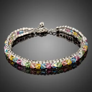 Multi Colored Lobster Crystal Bracelet