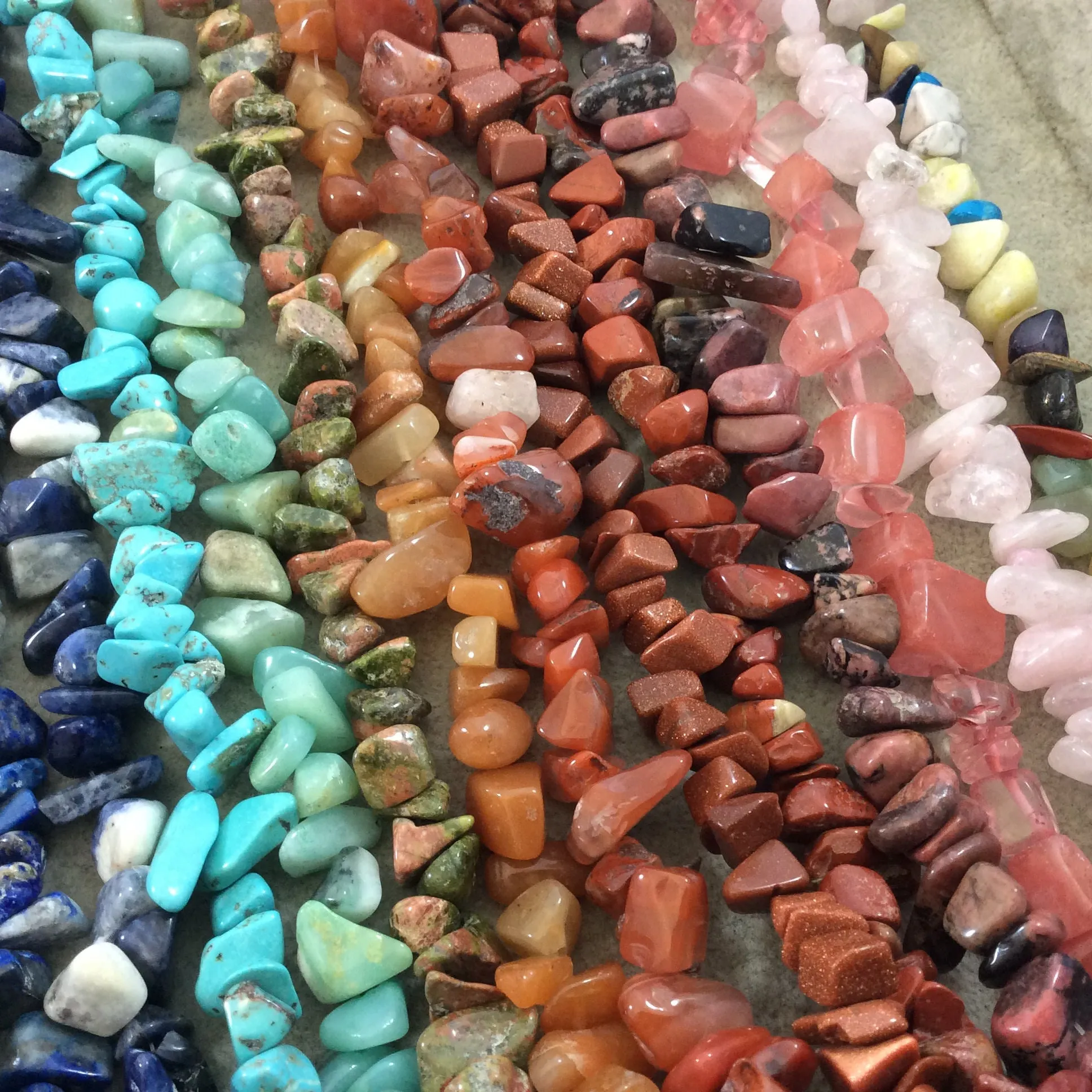 Natural Red Jasper Chunky Nugget Shaped Beads with 1mm Holes - Sold by 16" Strands (Approx. 75-80 Beads) - Measuring 10-15mm Wide