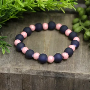 Navy & Pink Bracelet