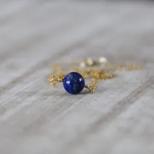Necklace One Bead Polished