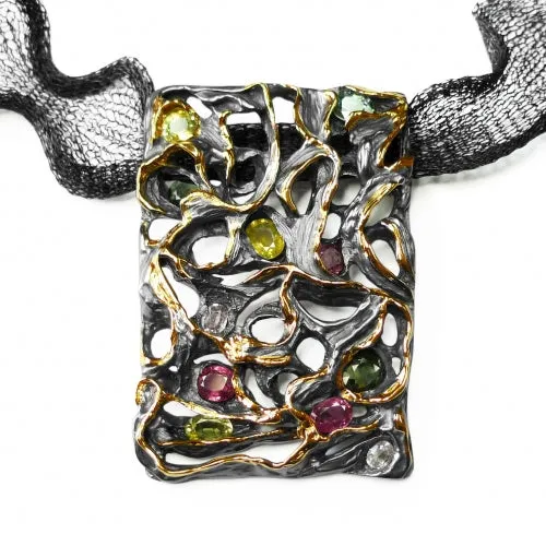 Ocean Foam Sterling Silver Pendant