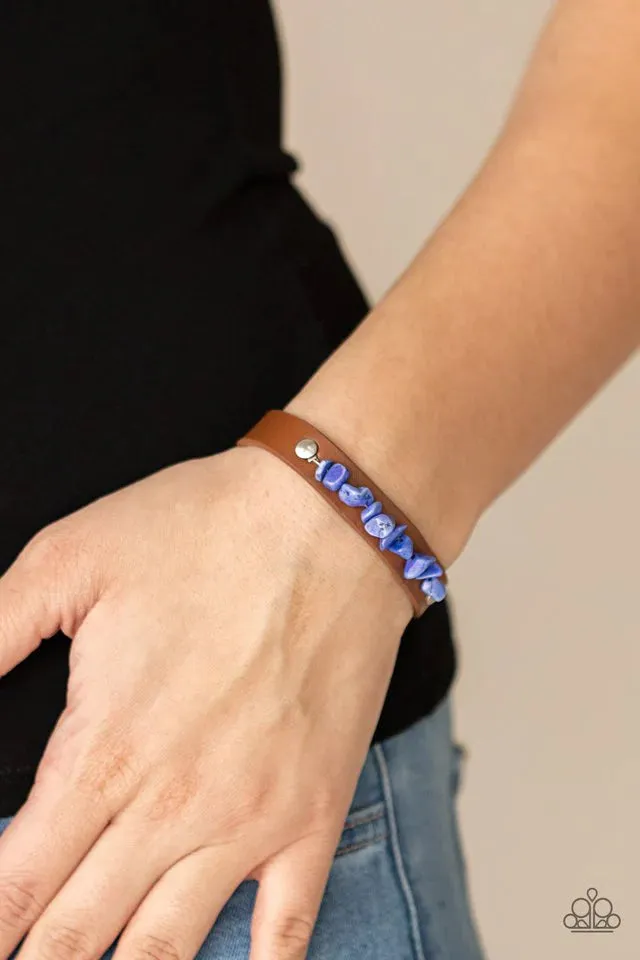 Paparazzi Pebble Paradise-Blue Bracelet