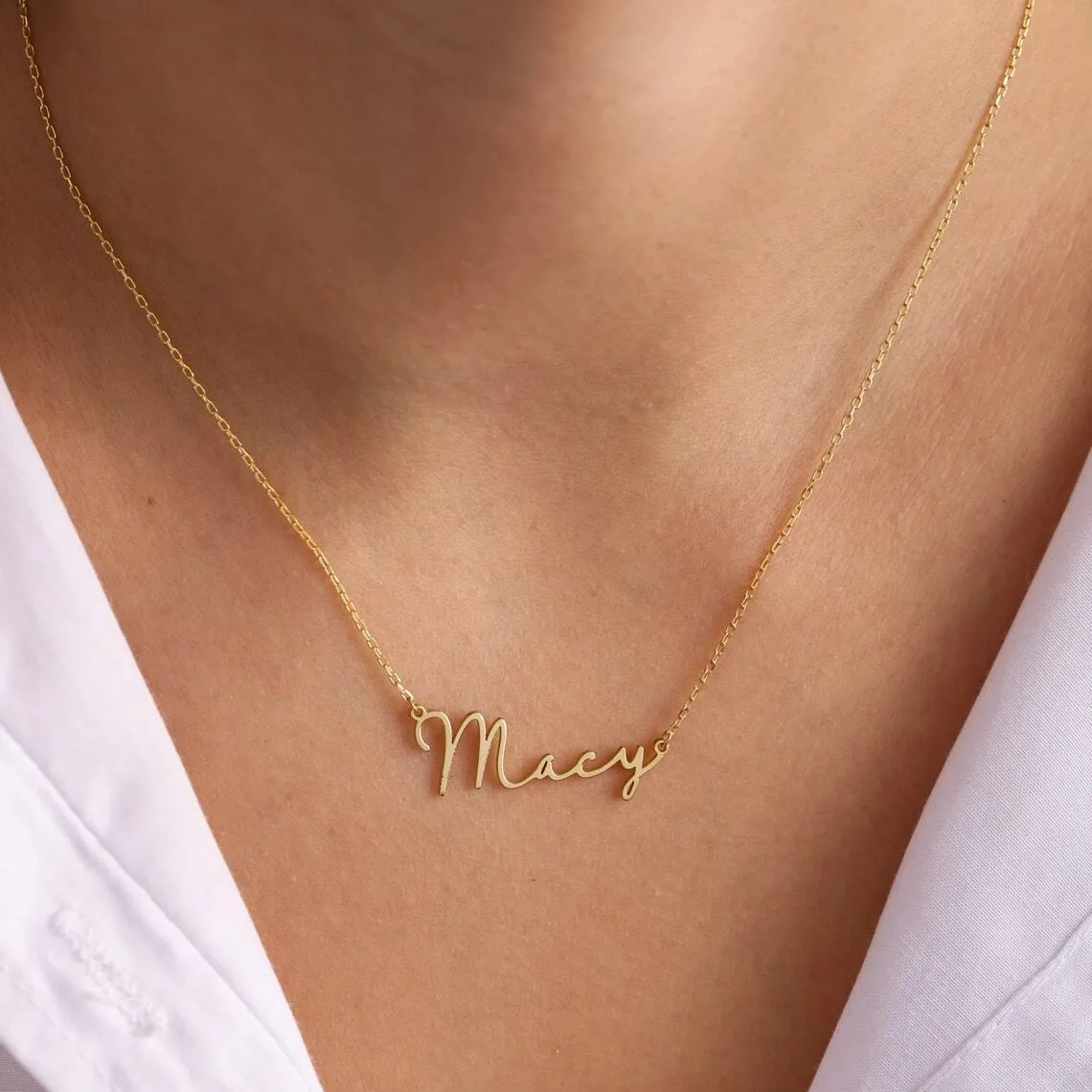 Personalized Minimalist Name Necklace