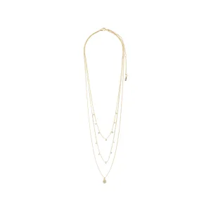 Pilgrim - Chayenne  Recycled Crystal  Necklace - Gold