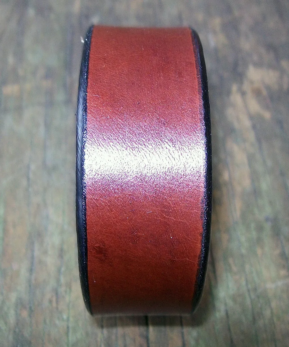 Plain Leather Wristbands & Name Bracelets One Inch