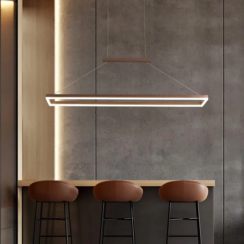 Rectangle Linear LED Chandelier