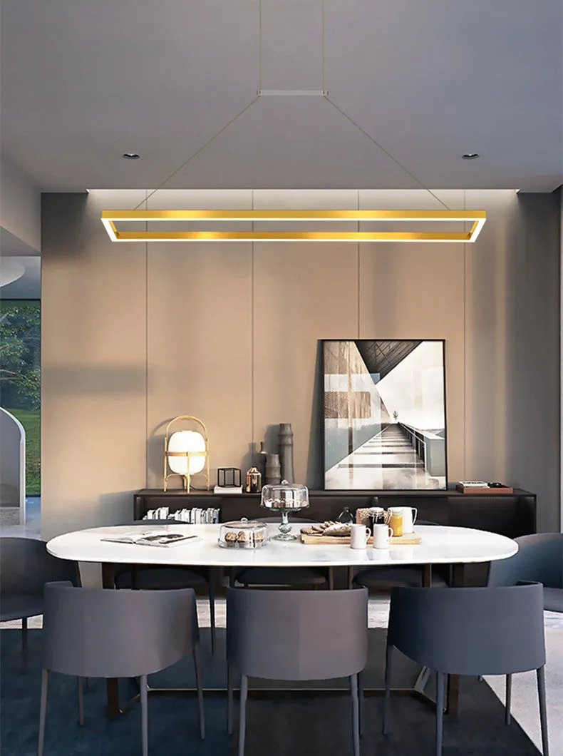 Rectangle Linear LED Chandelier