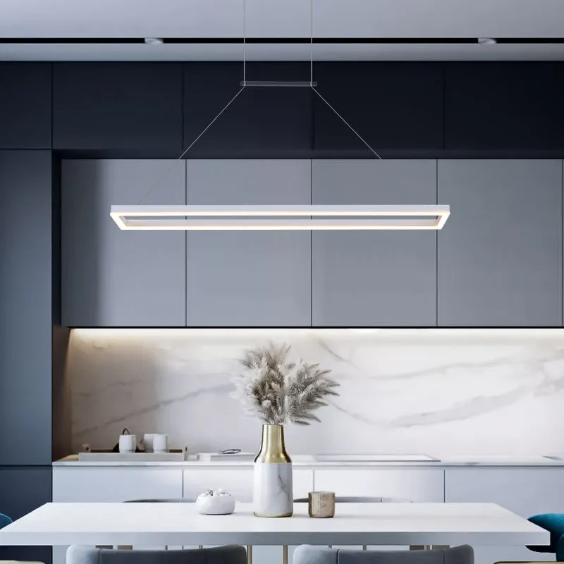 Rectangle Linear LED Chandelier