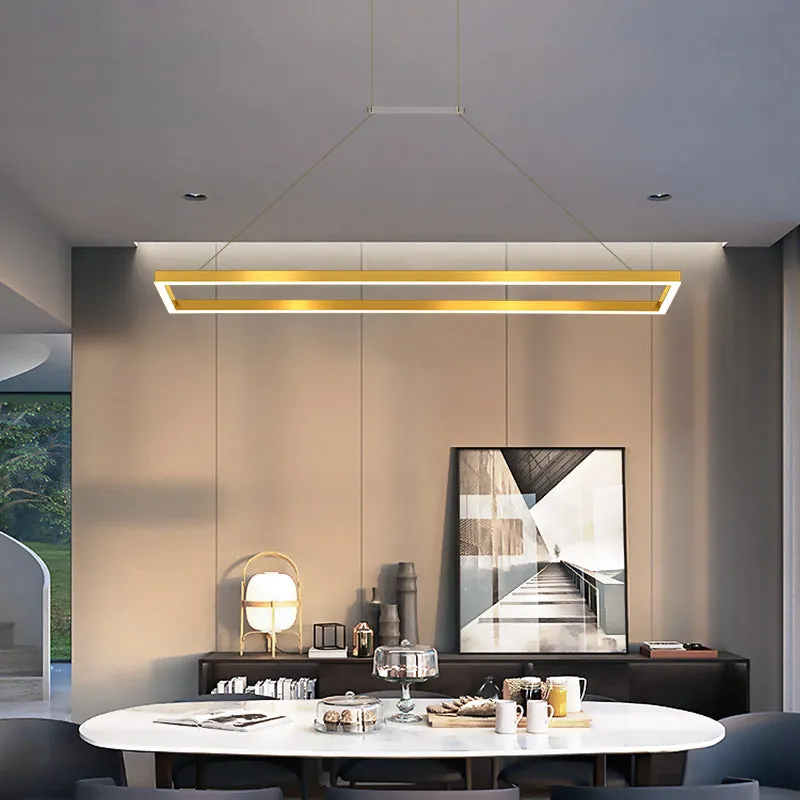 Rectangle Linear LED Chandelier