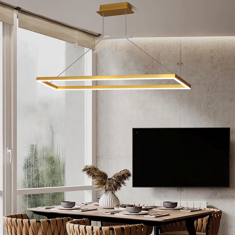 Rectangle Linear LED Chandelier