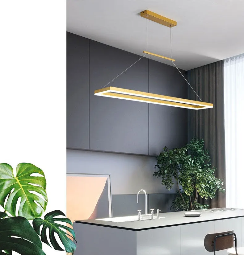 Rectangle Linear LED Chandelier