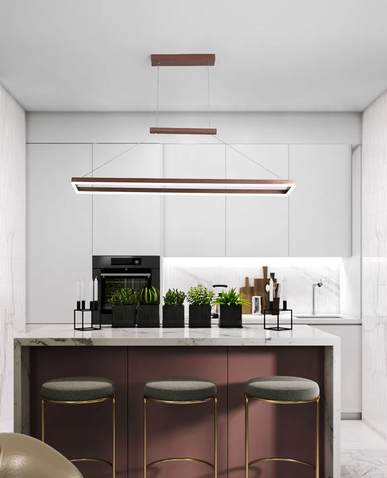 Rectangle Linear LED Chandelier