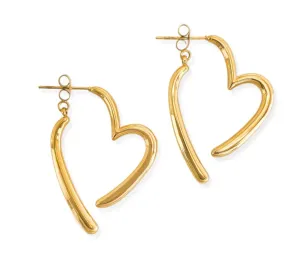 Romance Heart Water Resistant Earrings