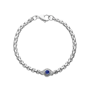 Sapphire Evil Eye Bracelet to Wear Everyday
