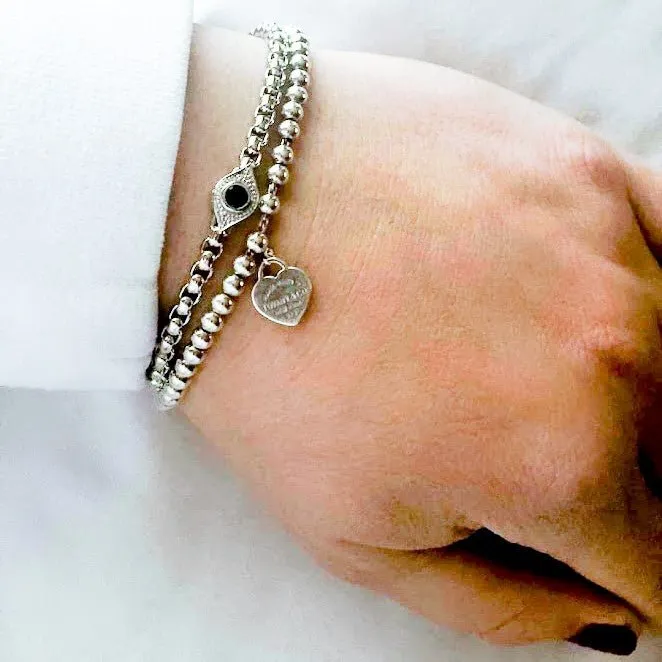 Sapphire Evil Eye Bracelet to Wear Everyday