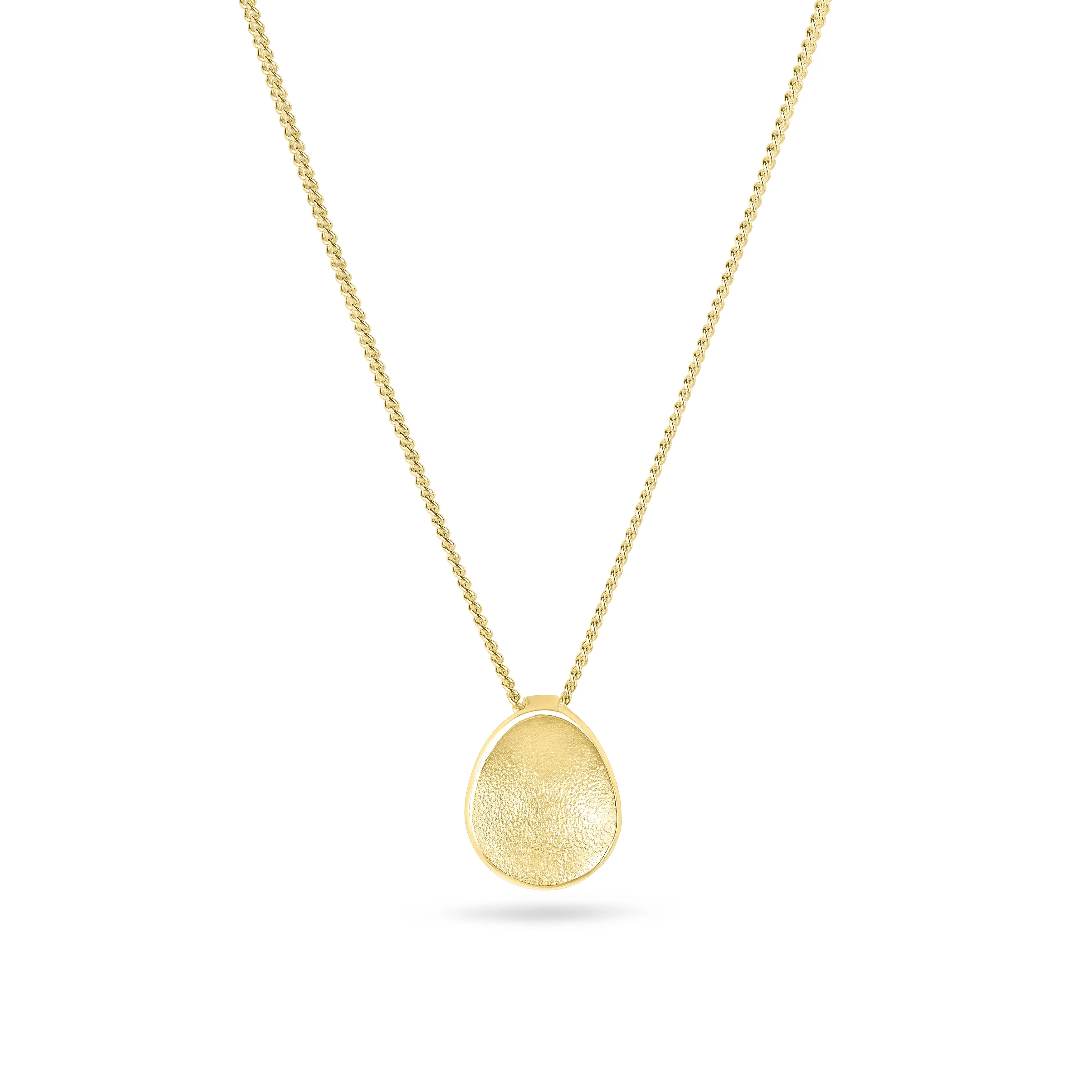 Sea Buttons Gold Pendant