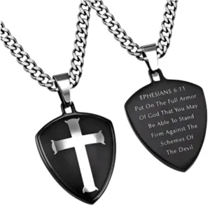 Shield Cross Men's Necklace