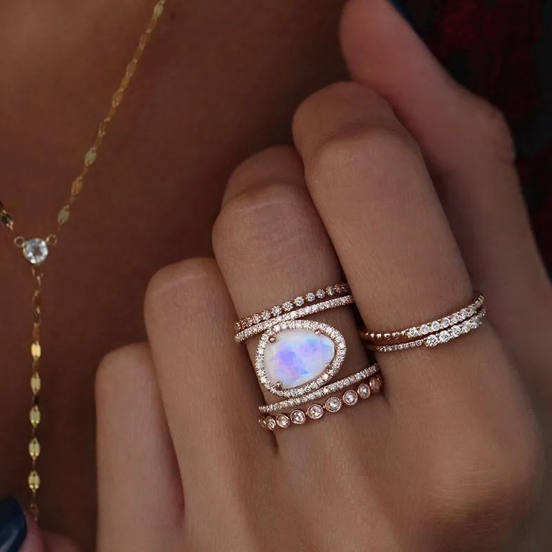 Simple Beach Hollow Ring