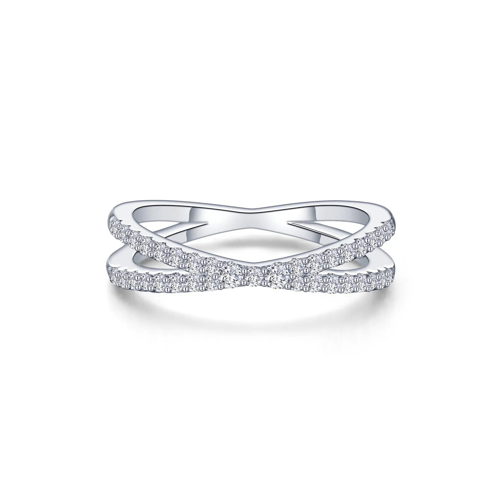 Simple Crisscross Ring R0501CLP05