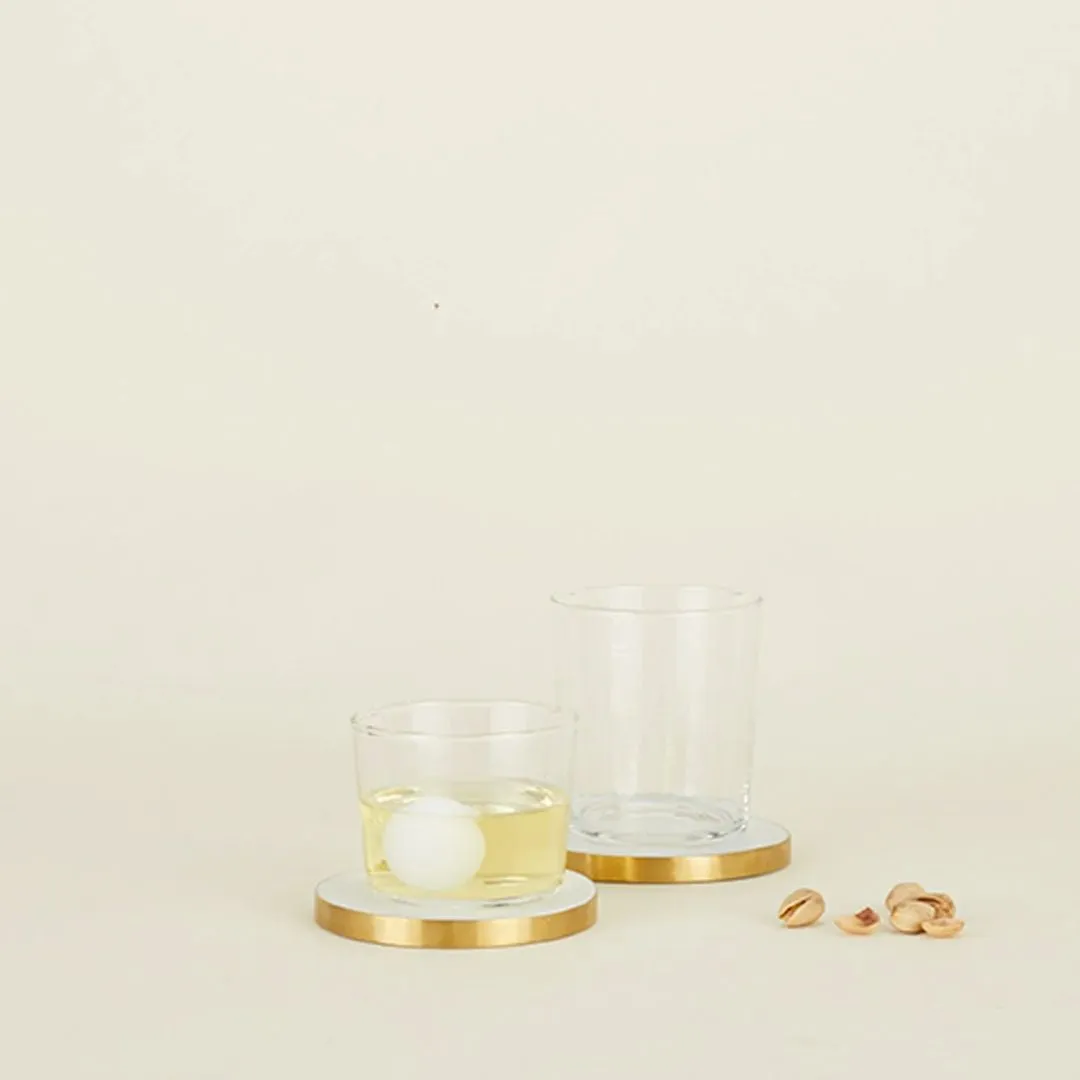 Simple Marble Coaster Set of 4