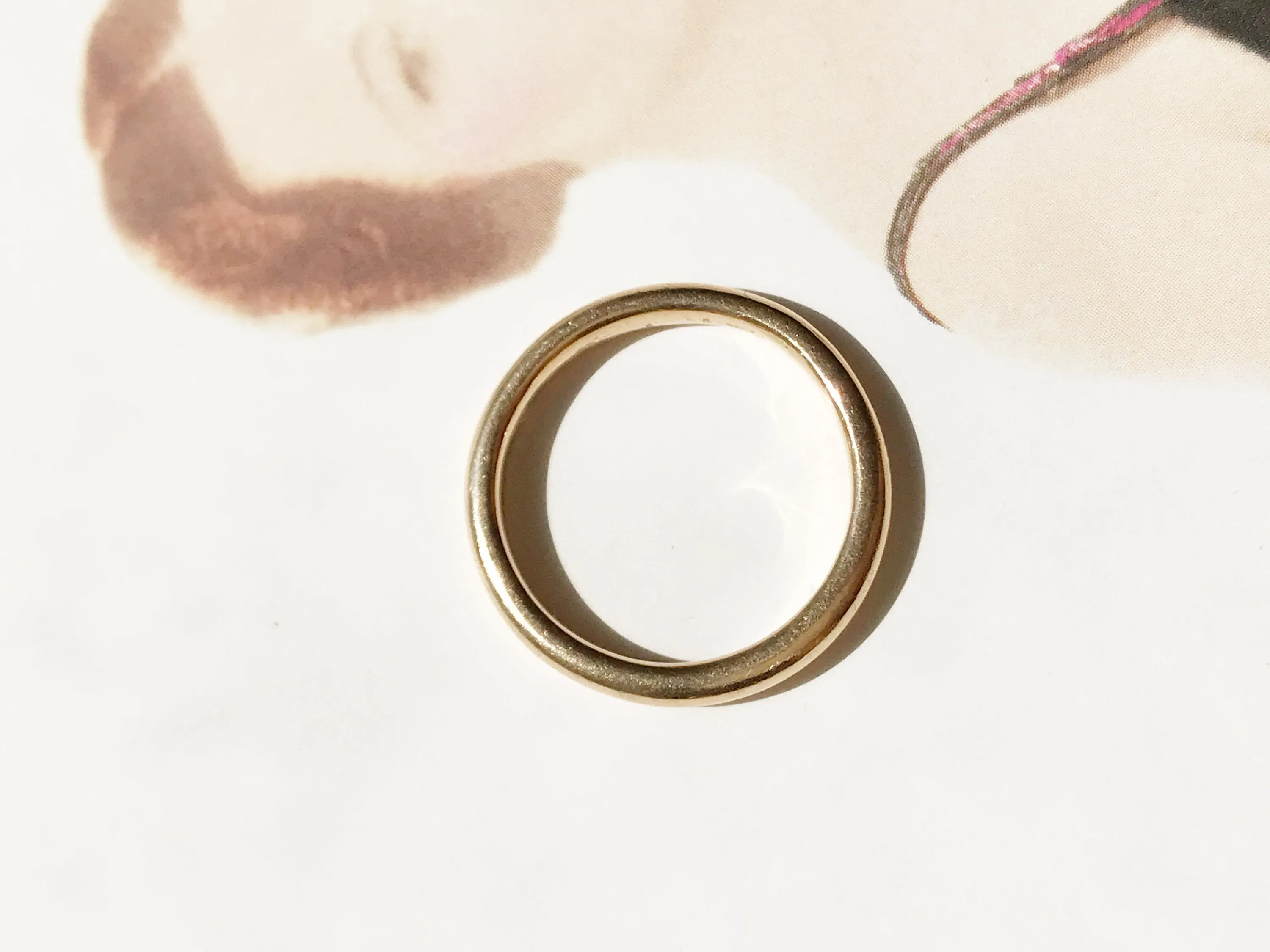 Simple Plain Gold Wedding Band