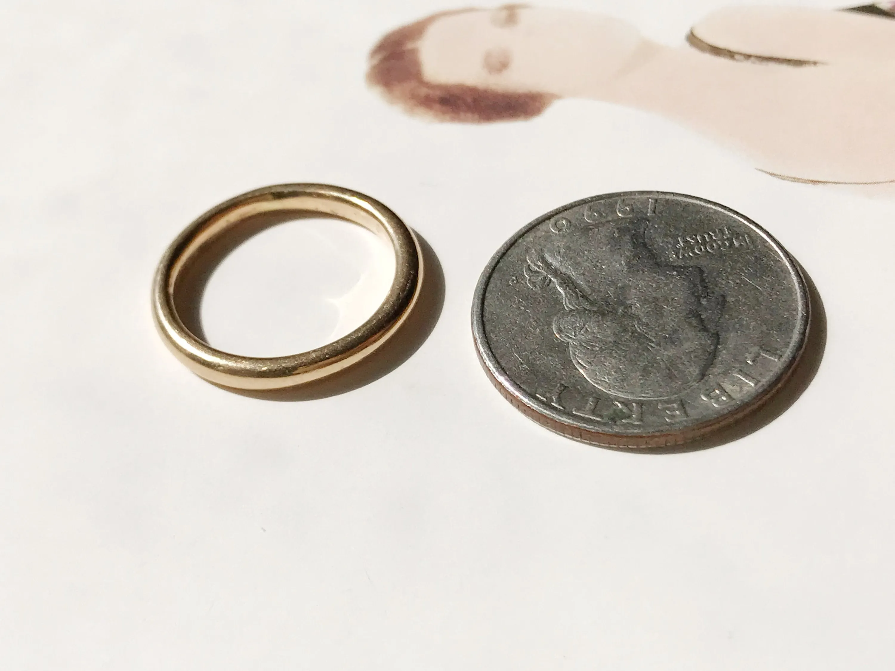 Simple Plain Gold Wedding Band