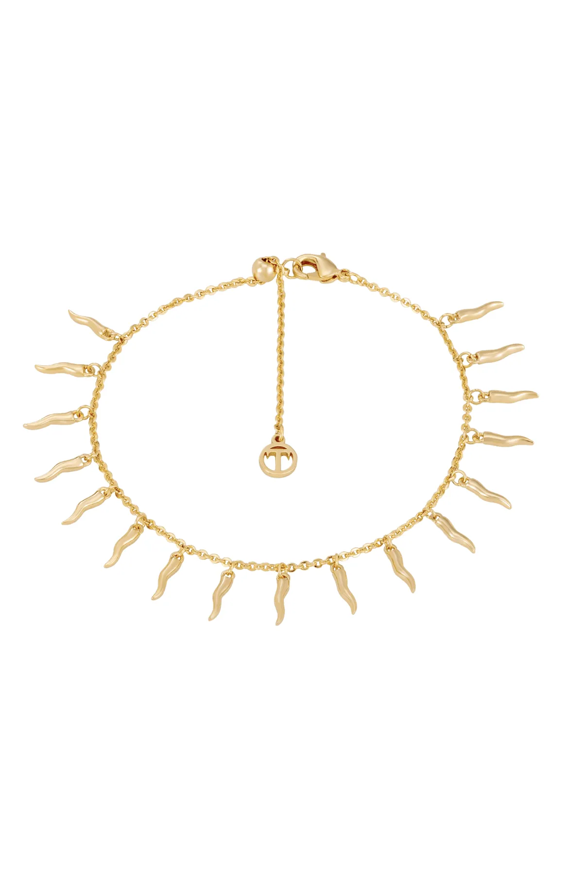 Soleil Sun Rays Gold Charm Bracelet