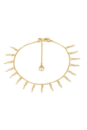 Soleil Sun Rays Gold Charm Bracelet