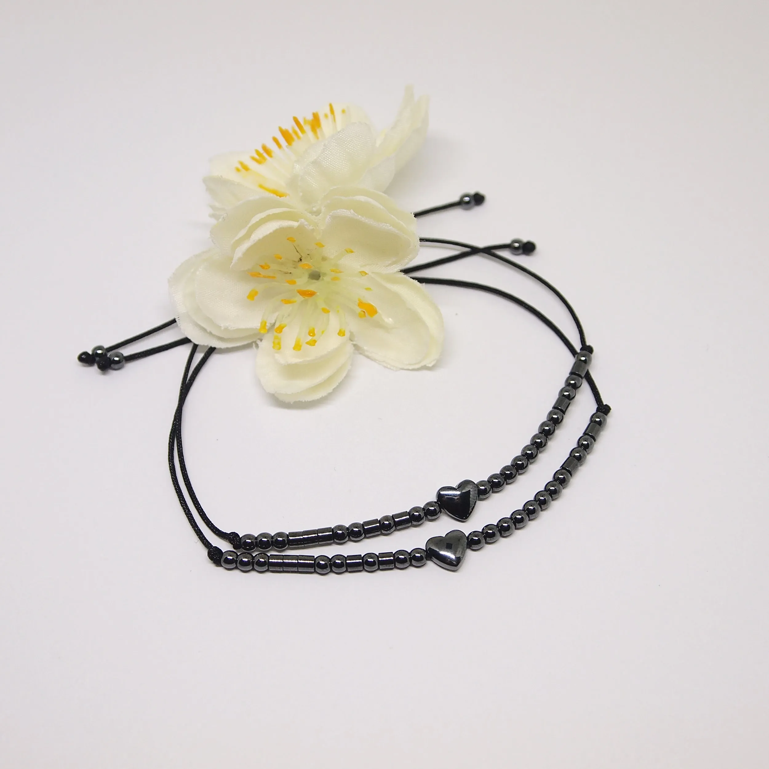 Soul sister morse code bracelets, set of 2