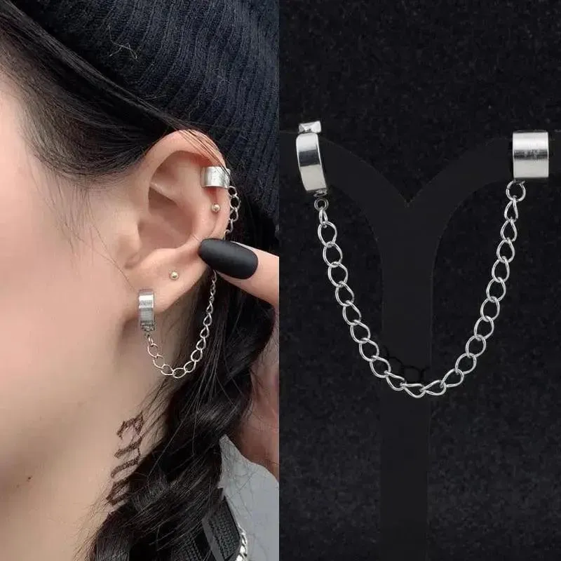 Stainless Steel Painless Ear Clip Earrings
