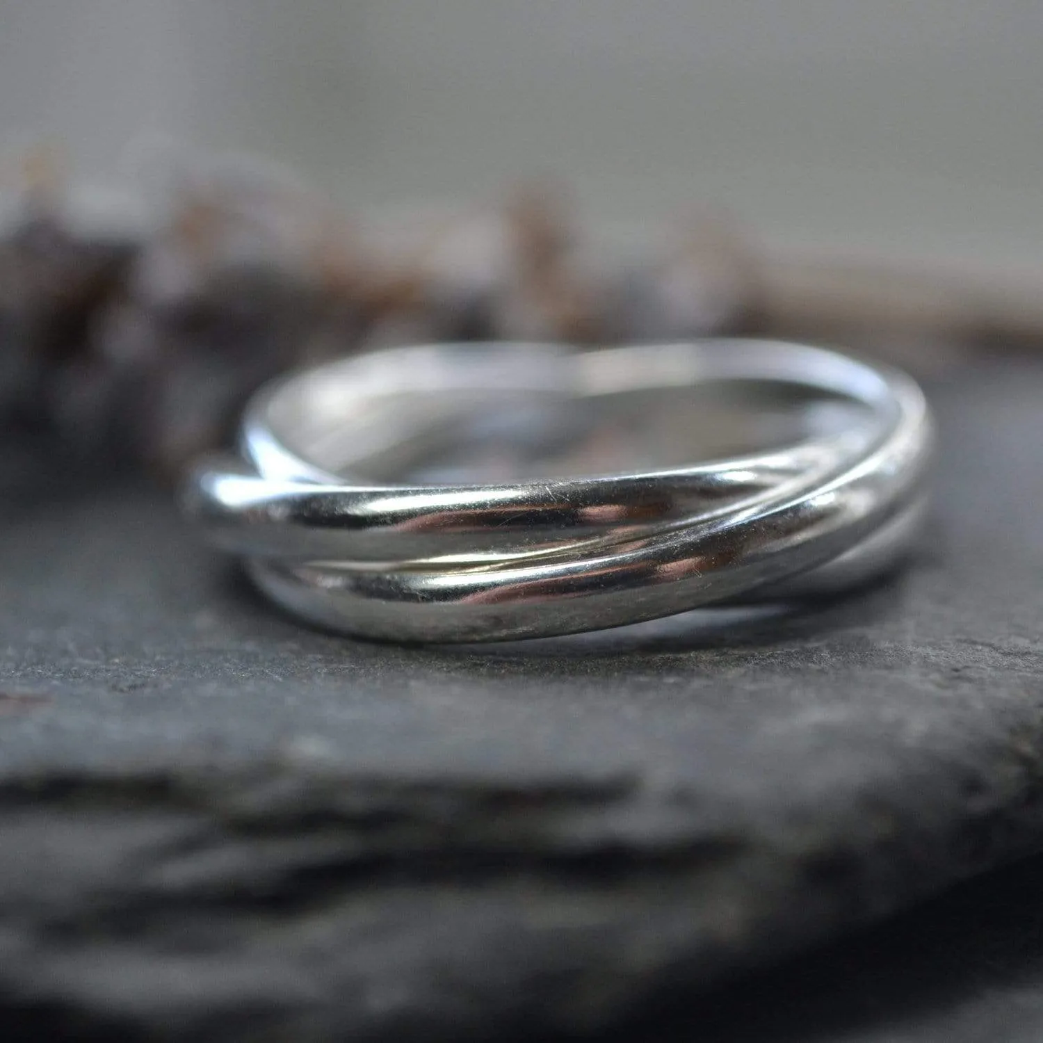 Sterling silver russian wedding ring