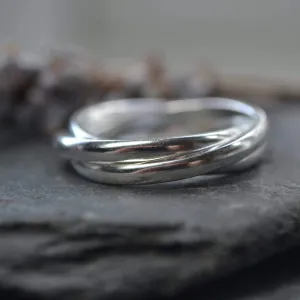 Sterling silver russian wedding ring
