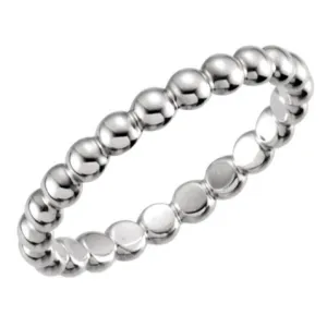 STU01031 - 14KW 2.5MM BEADED BAND SZ 7