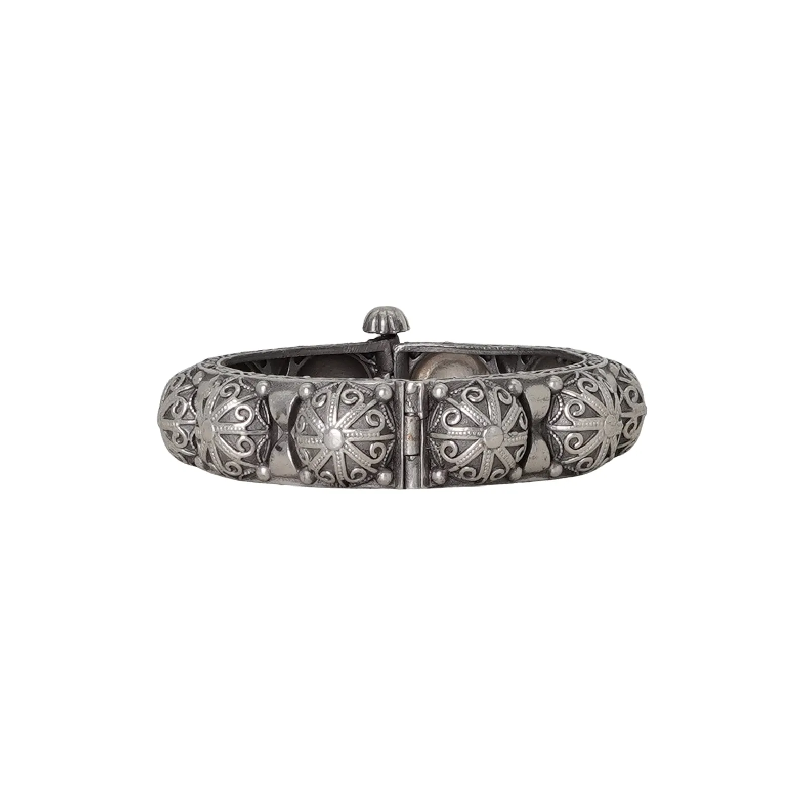 Teejh Avika Silver Oxidised Bangle