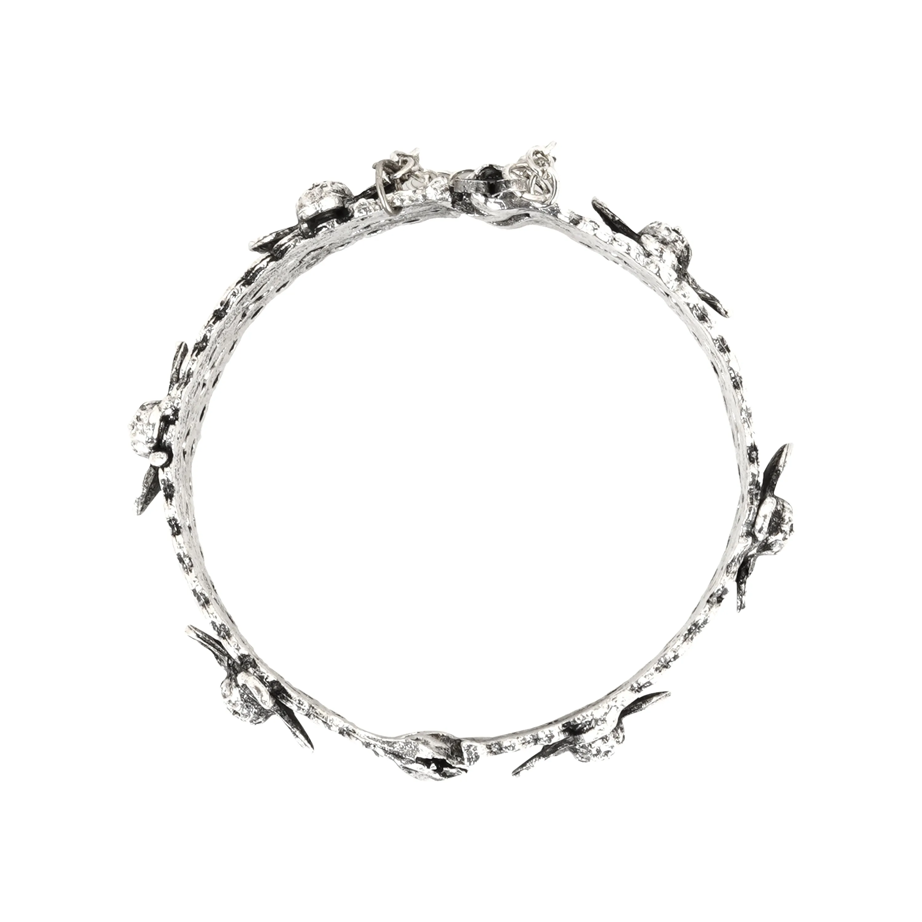 Teejh Getanjaali Silver Oxidised Bracelet